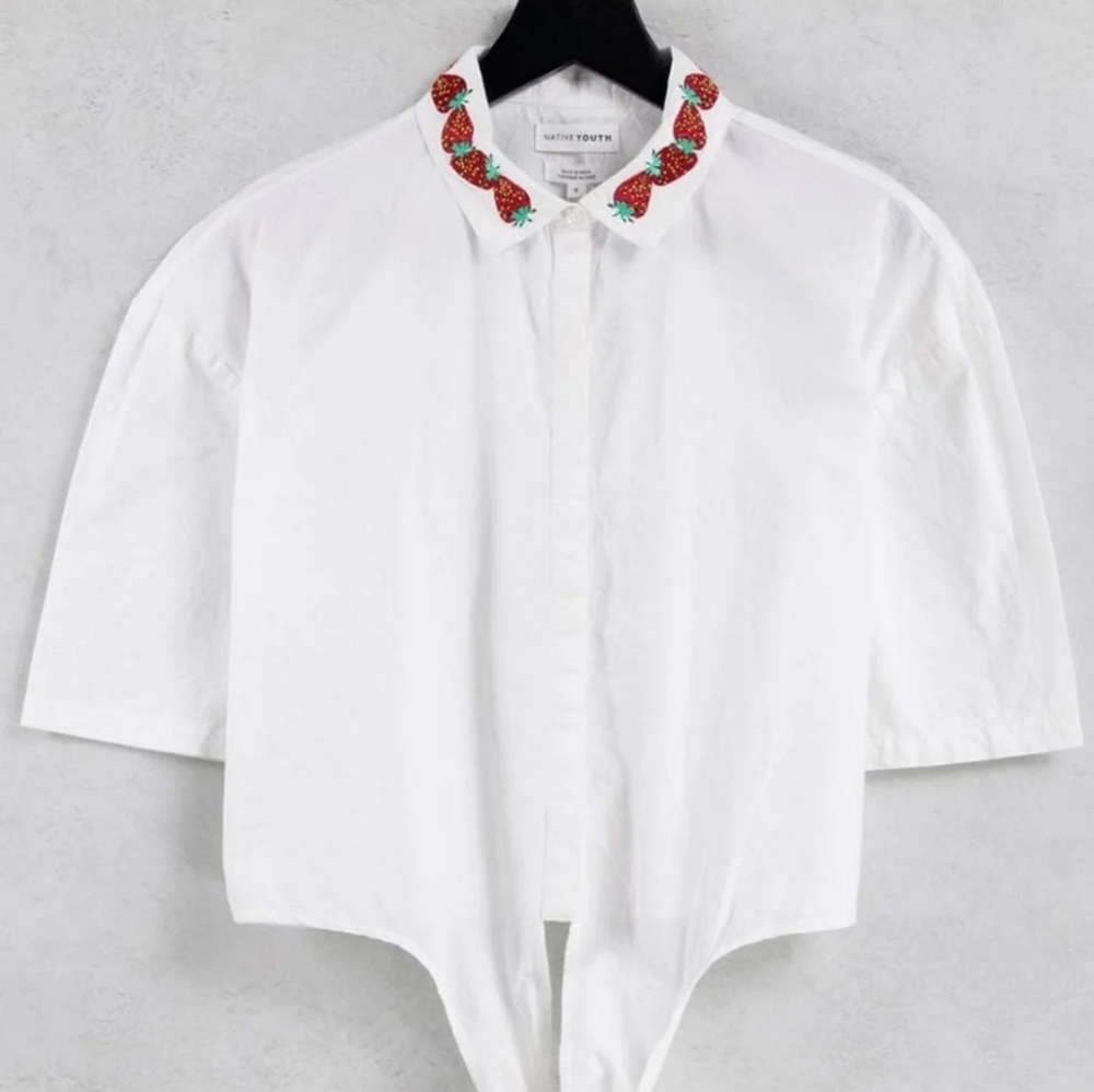 Native Youth Strawberry Collar Shirt